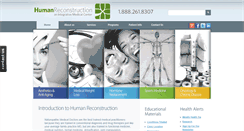 Desktop Screenshot of humanreconstruction.com