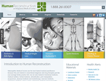 Tablet Screenshot of humanreconstruction.com